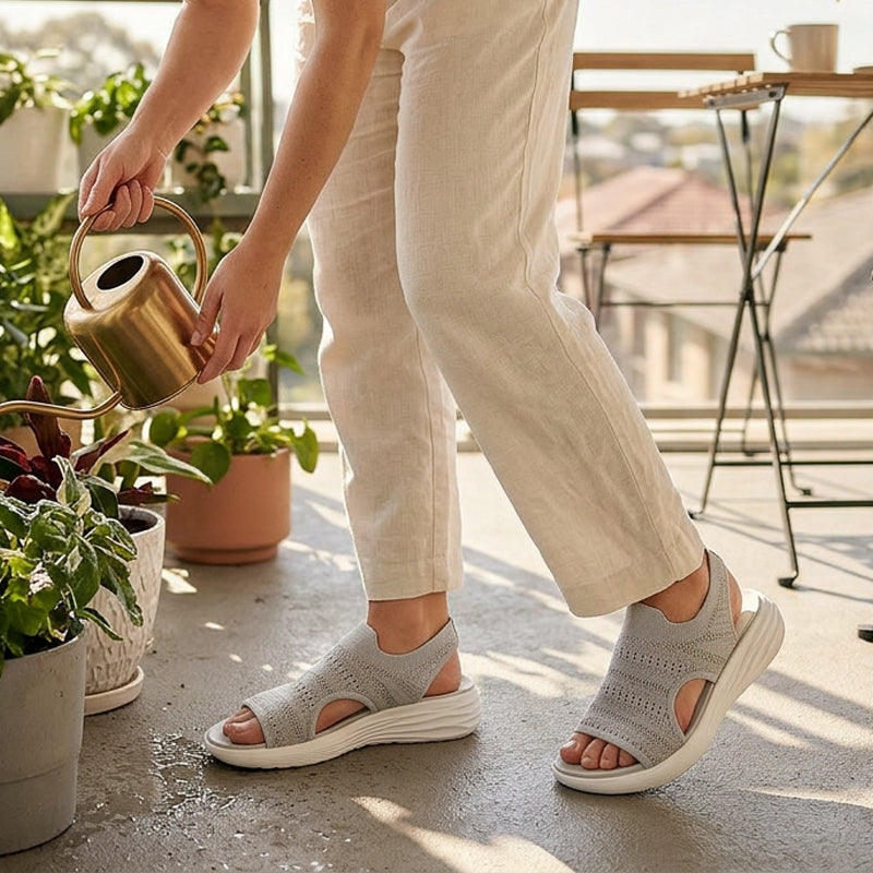ZINA™ - KNIT PLATFORM SANDALS