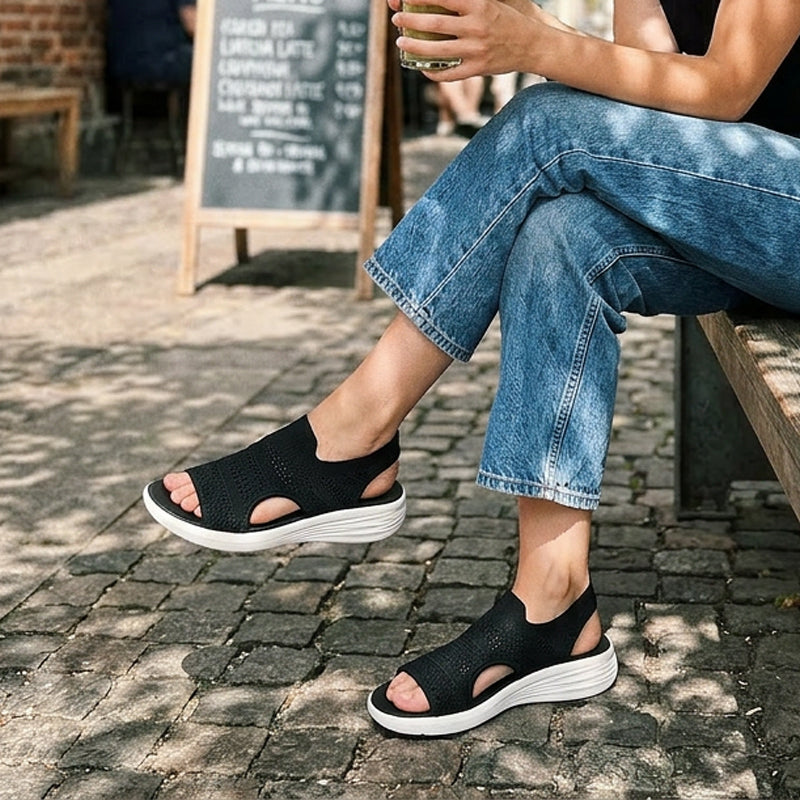 ZINA™ - KNIT PLATFORM SANDALS